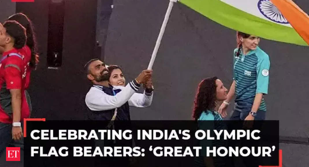 Paris Olympics concludes, Indias flag-bearers Manu Bhaker, PR Sreejesh express joy, call it ‘great honour’ – The Economic Times Video