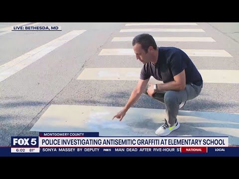 Vulgar anti-Israel graffiti found outside of Bethesda elementary school [Video]