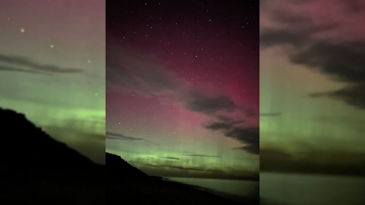 Aurora borealis during Perseid meteor shower  NBC Boston [Video]