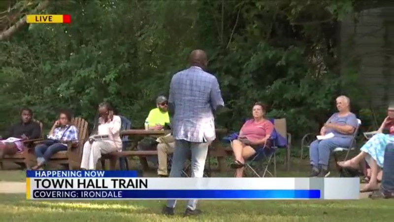 Irondales mayor interacts with citizens at Town Hall Train meetings [Video]