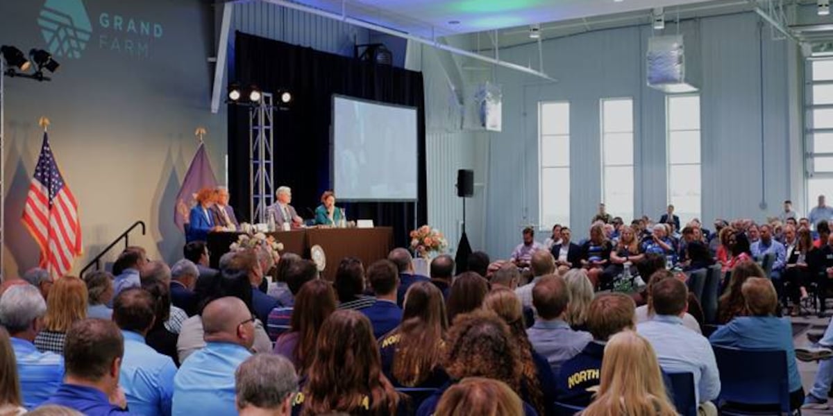 Field hearing at Grand Farm focuses on agriculture technology [Video]