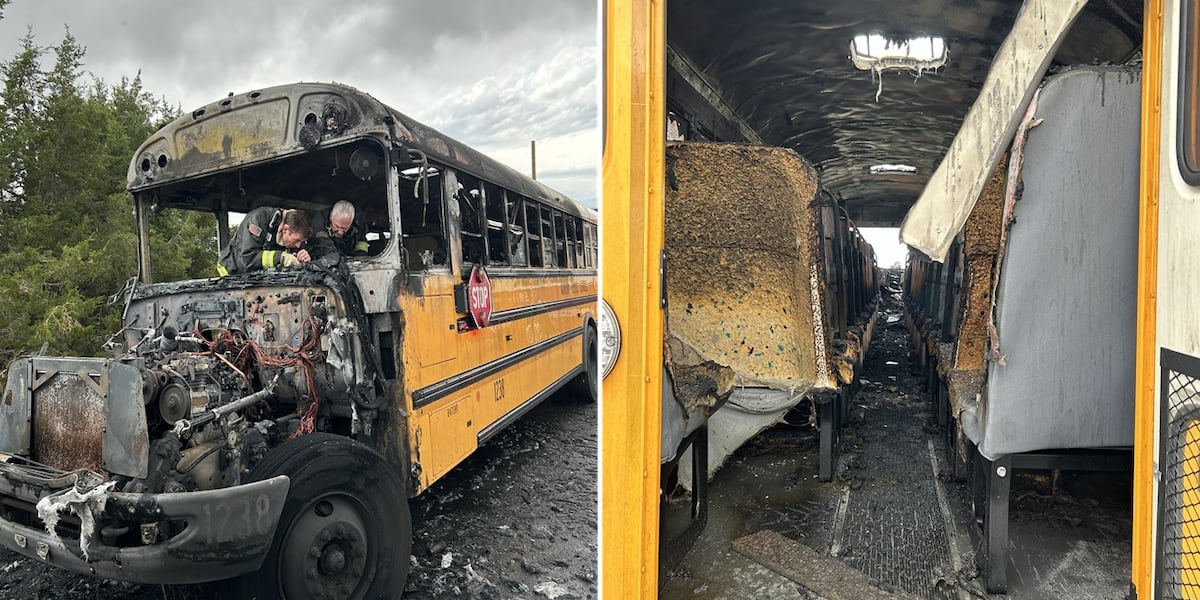 Quick-thinking bus driver safely evacuates children from burning vehicle [Video]