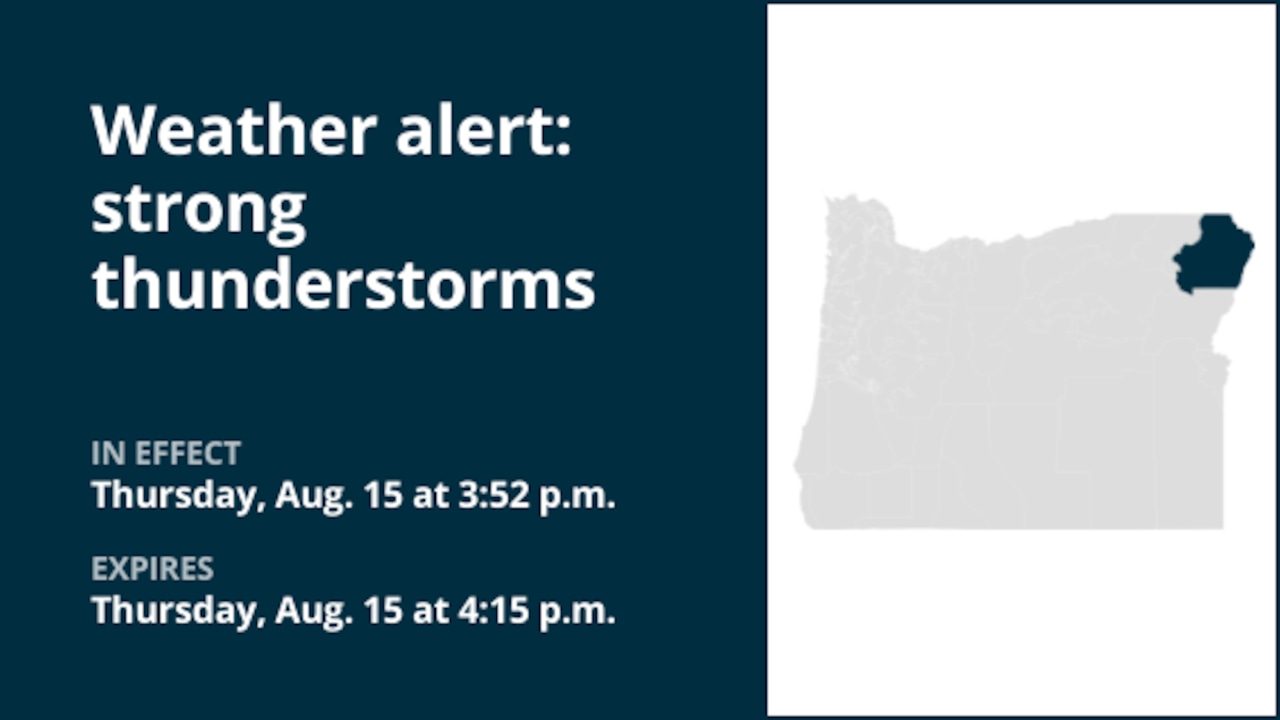 Thunderstorms with marble-sized hail to hit Wallowa County Thursday [Video]