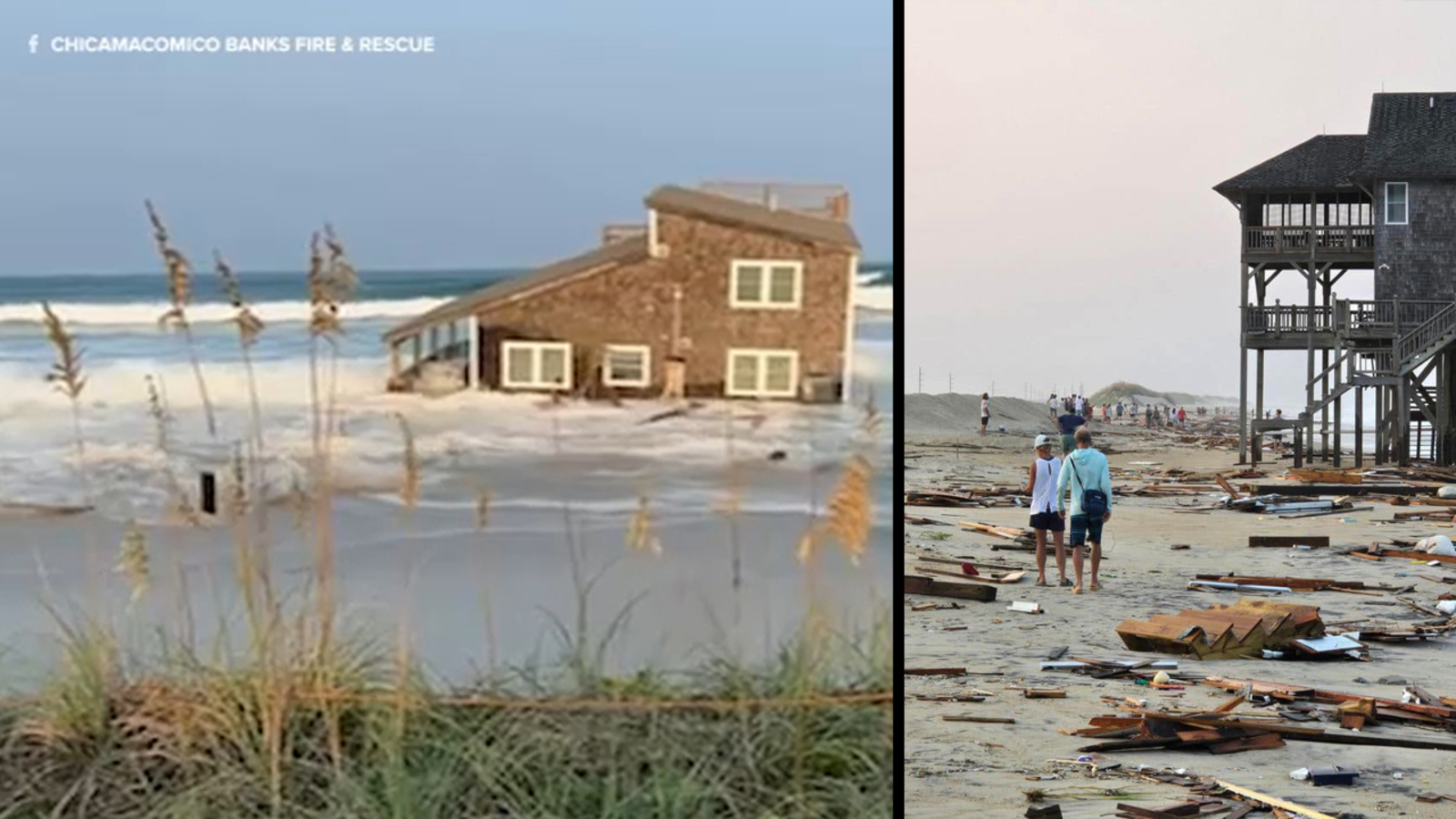 Hurricane Ernesto: Rough seas along the North Carolina Outer Banks collapses home in Rodanthe, litters beach with debris [Video]