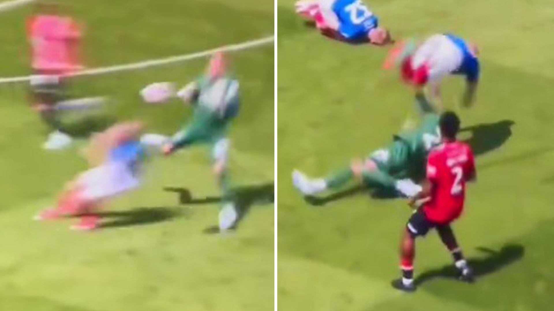 Luton in horror start to EFL return as keeper sent off for killing two Portsmouth stars moments after senseless yellow [Video]