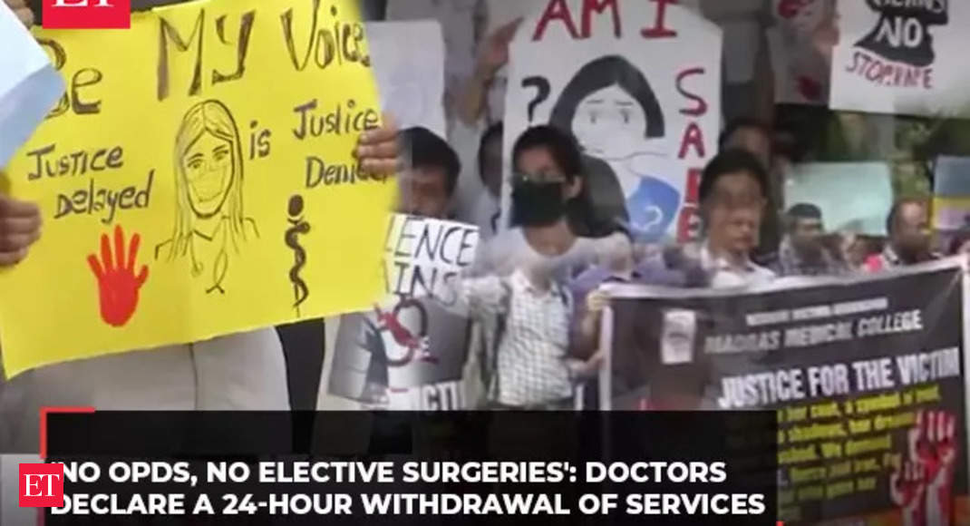 ‘No OPDs, surgeries’: Indian Medical Association announces a nationwide strike over RG Kar horror – The Economic Times Video