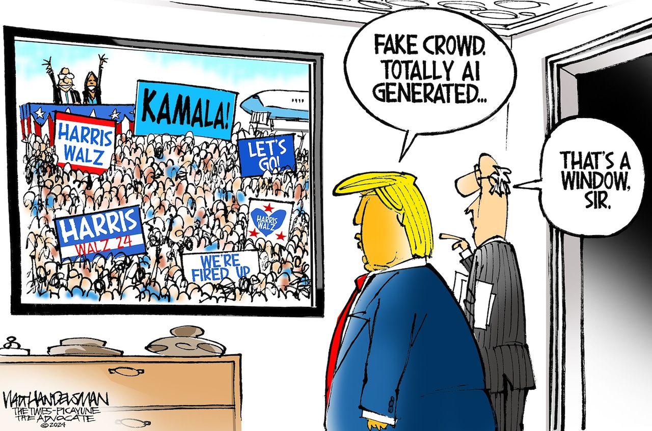 Editorial cartoons for Aug. 18, 2024: Presidential campaign, rally crowd sizes, stuck in space [Video]