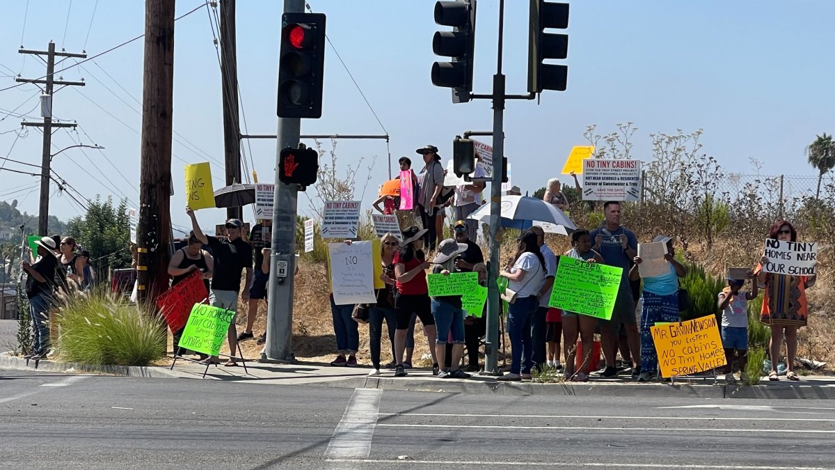 Dozens of people rally against site for tiny homes in Lemon Grove  NBC 7 San Diego [Video]