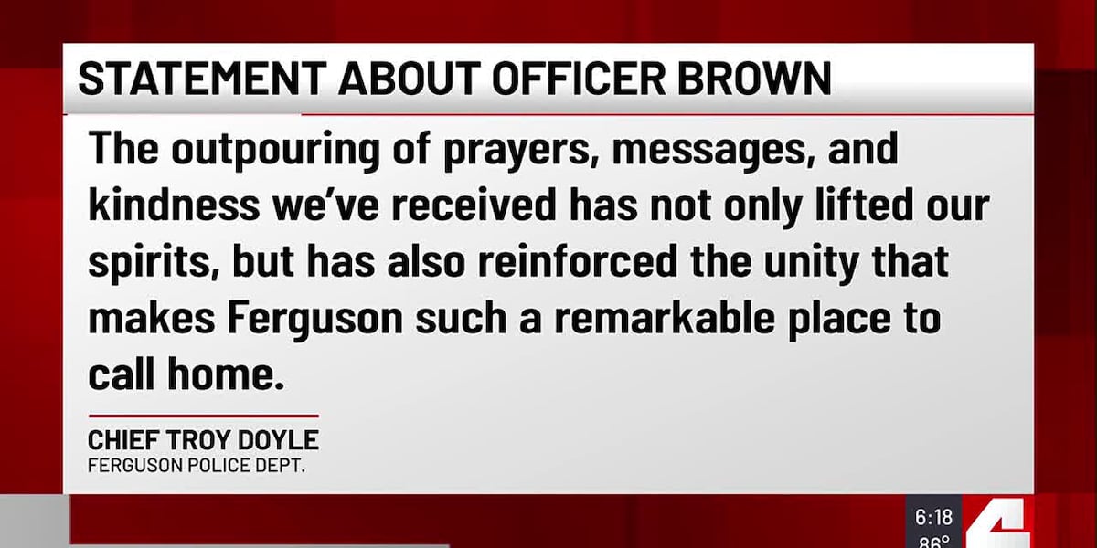 Ferguson Police Chief thanks community for overwhelming show of support [Video]