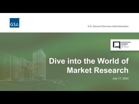 Dive into the World of Market Research [Video]