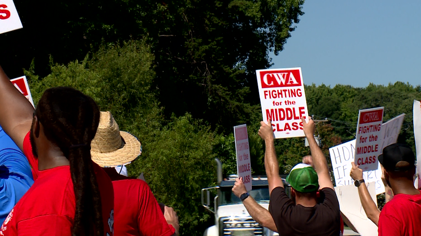 AT&T employees commence massive picketing [Video]