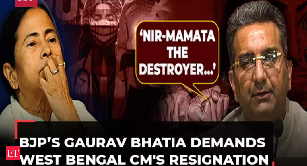 Kolkata RG Kar horror: ‘Mamata the destroyer’ BJP’s Gaurav Bhatia demands WB CM’s resignation – The Economic Times Video