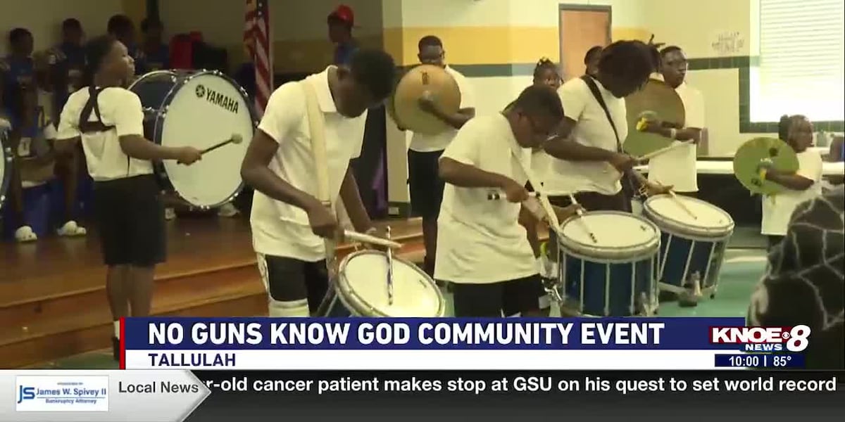 City of Tallulah community shows up for ‘No Guns, Know God’ event [Video]