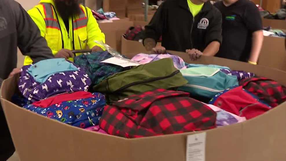 5,000 backpacks filled with supplies [Video]