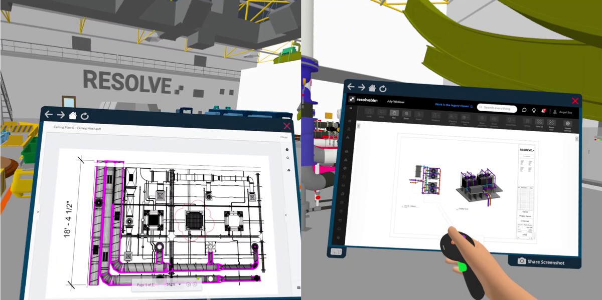 Enhanced VR with Resolve App Portal to connect 3D and 2D Construction Data [Video]