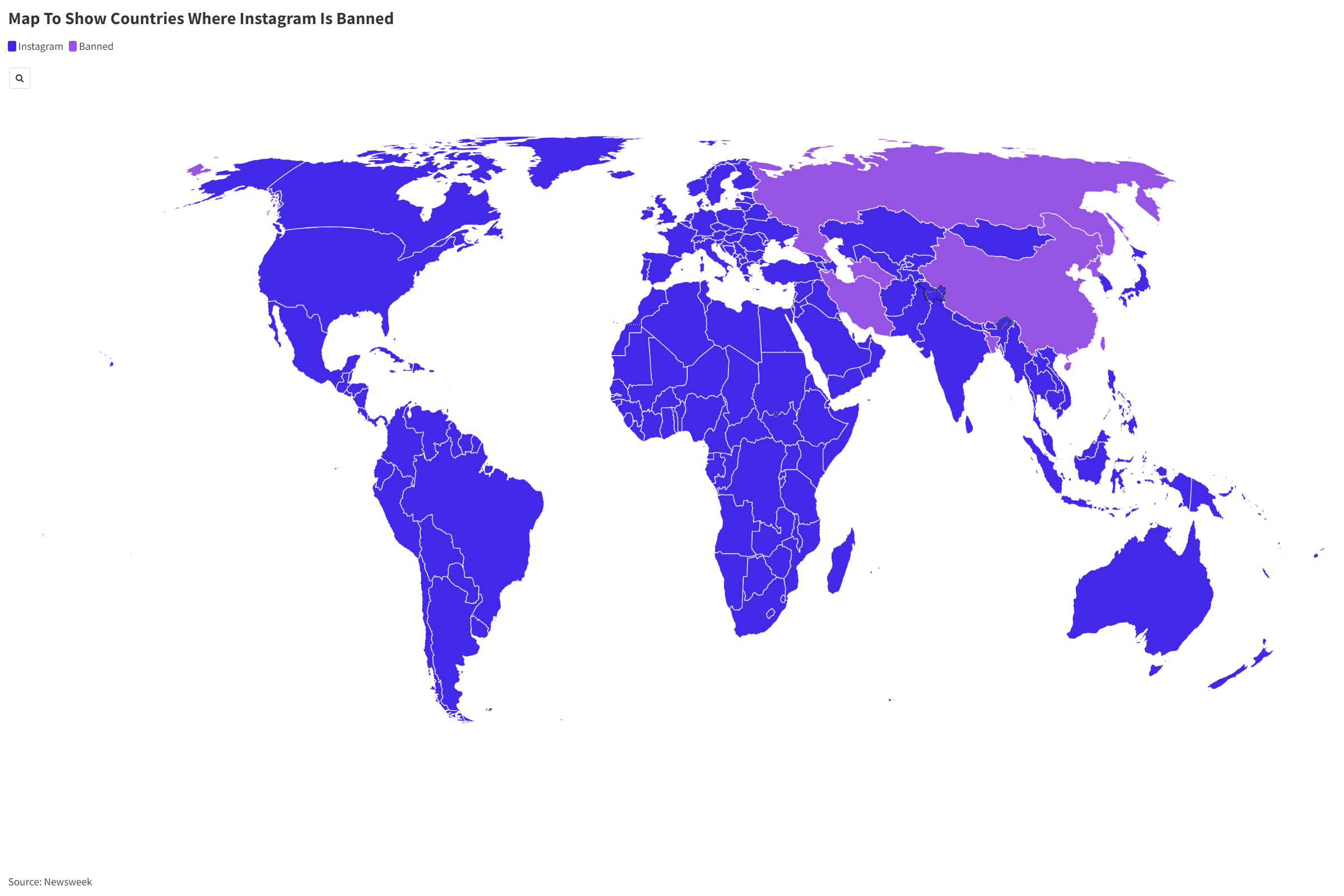 Map Shows Countries Where Instagram Is Blocked [Video]