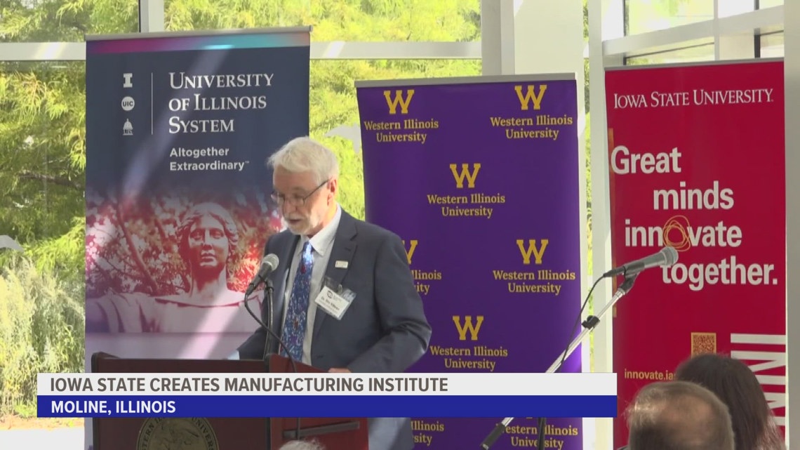 Iowa State will be a part of Quad Cities Manufacturing Institute education collaboration [Video]