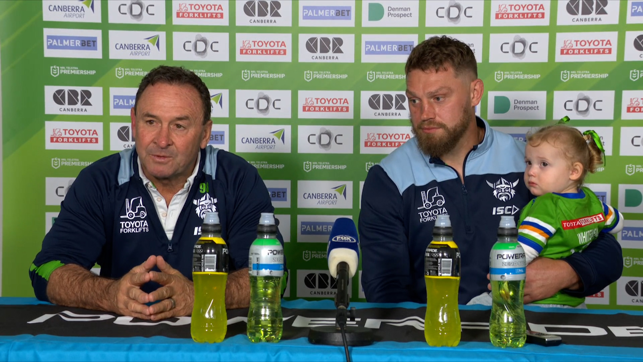 NRL news 2024 | Elliott Whitehead, Raiders press conference, Ricky Stuart [Video]