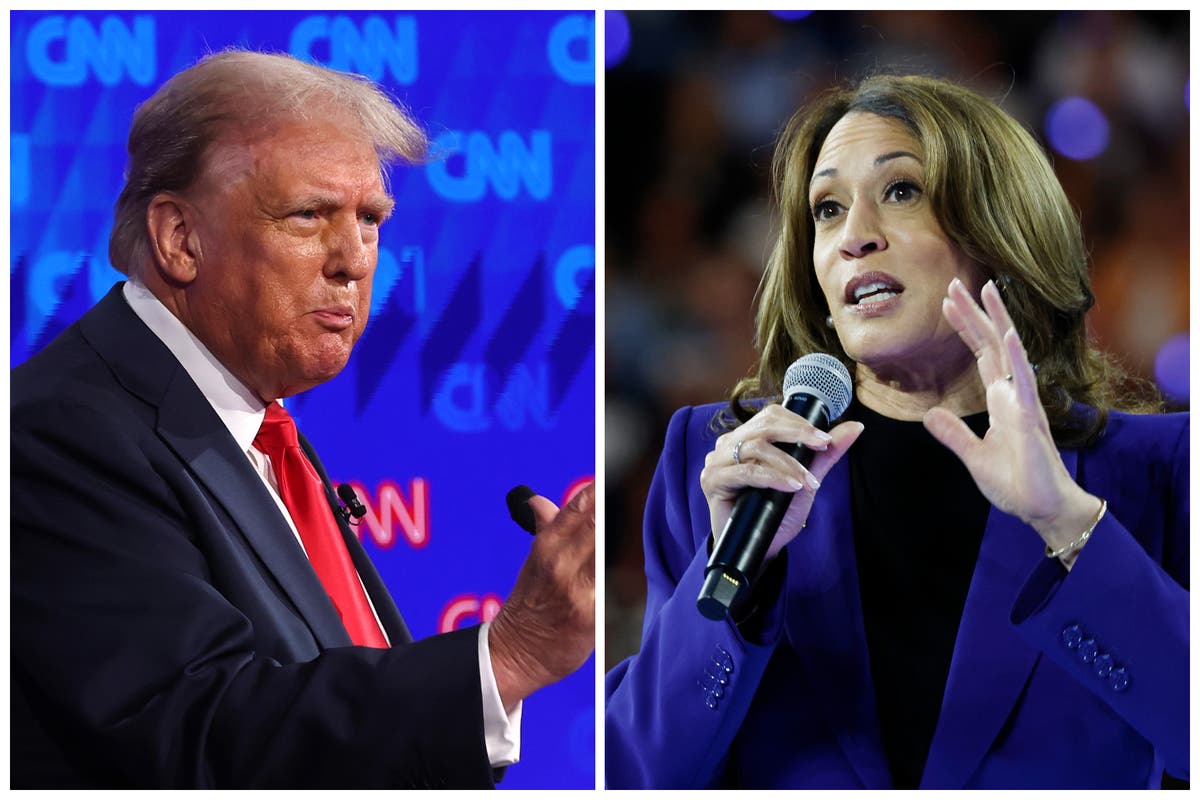 Trump and Harris clash over hot mics during presidential debate as ex-president suggests he might back out [Video]