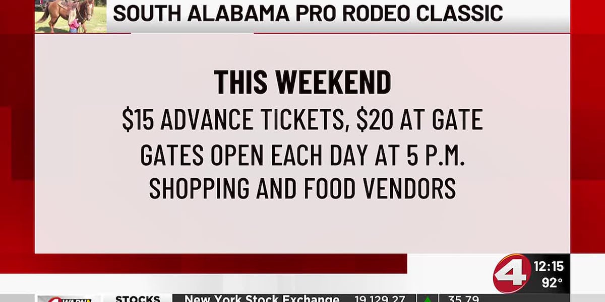 South Alabama Pro Rodeo Classic this weekend [Video]