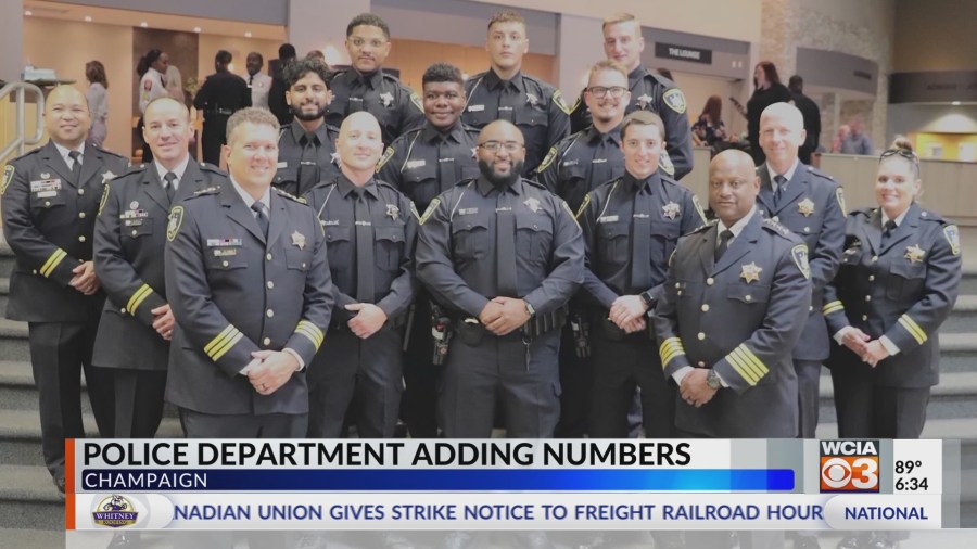 Champaign Police Department welcomes largest graduating class ever from training institute [Video]