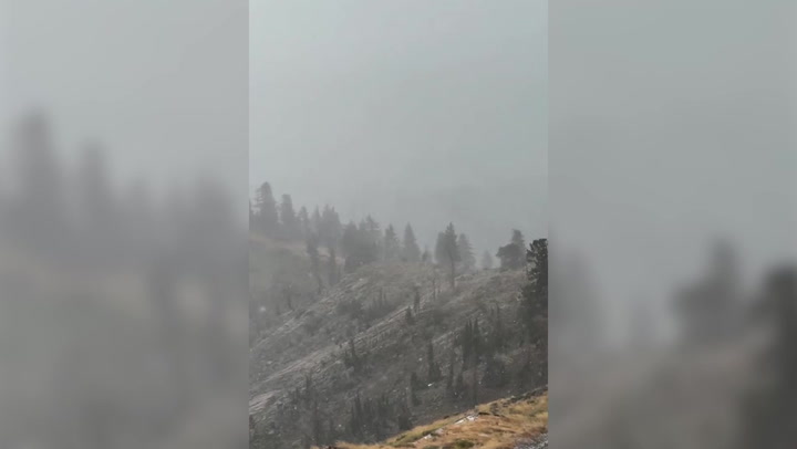 August snow falls on Lake Tahoe ski resort for first time in 20 years | News [Video]