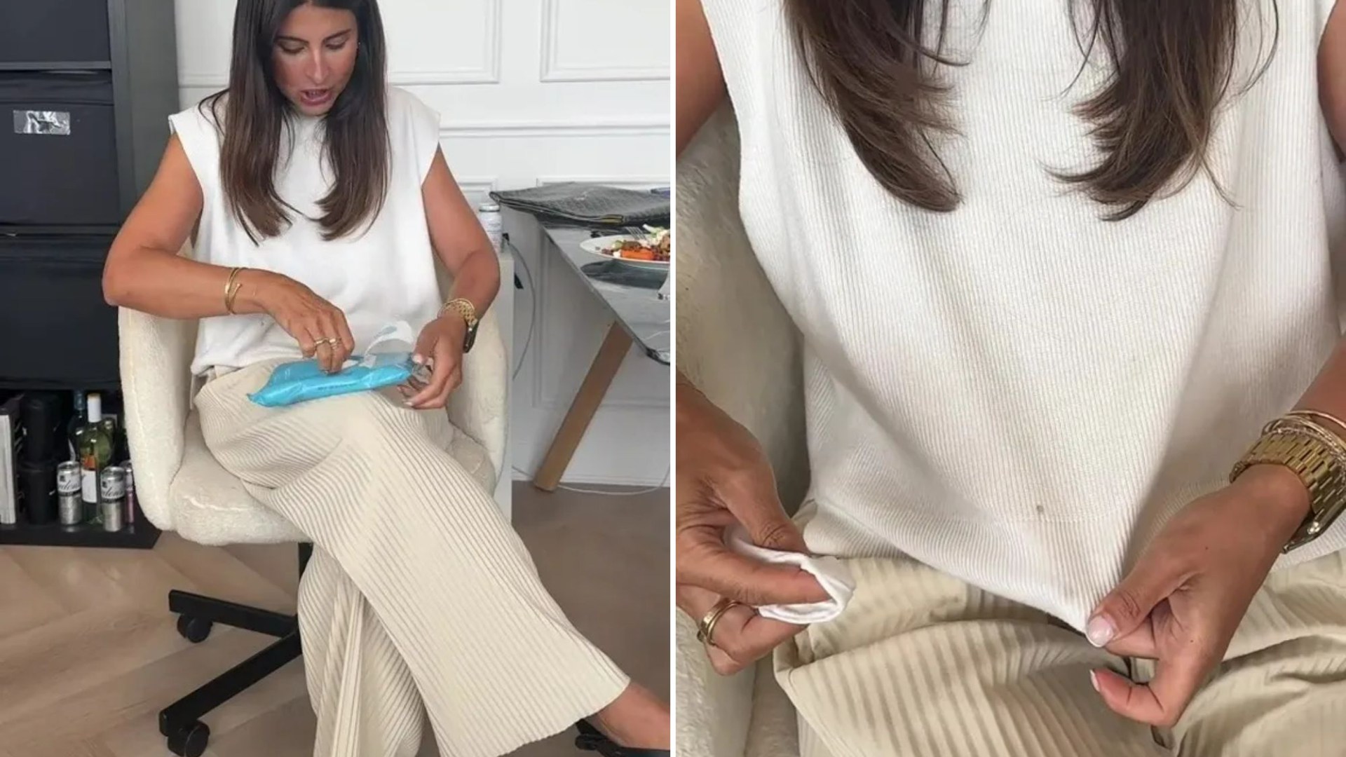 I love wearing white but ALWAYS spill food down myself – my 1.25 M&S solution is a game-changing fix on the go [Video]