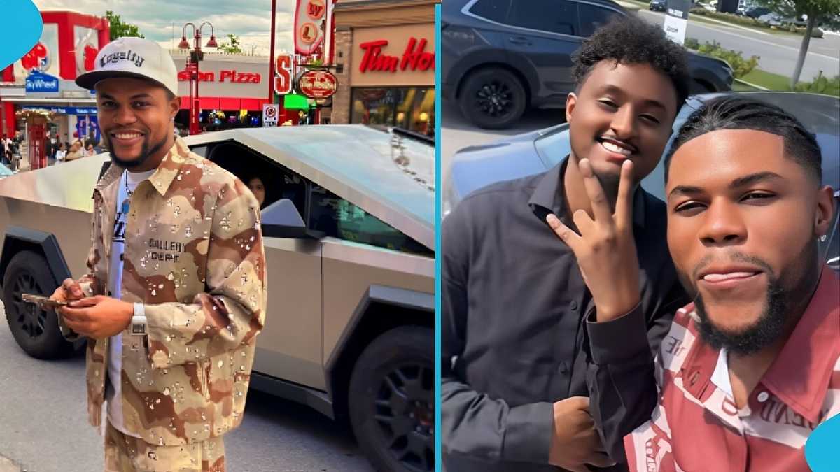 Young Ghanaian Boy Shows Off His Newly Acquired Car On Social Media After Relocating Abroad [Video]