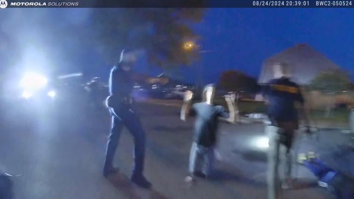 Canton police release bodycam video of officer kicking suspect