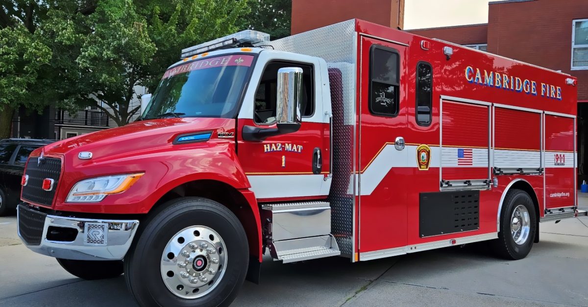 Cambridge FD first to put electric fire truck in service [Video]