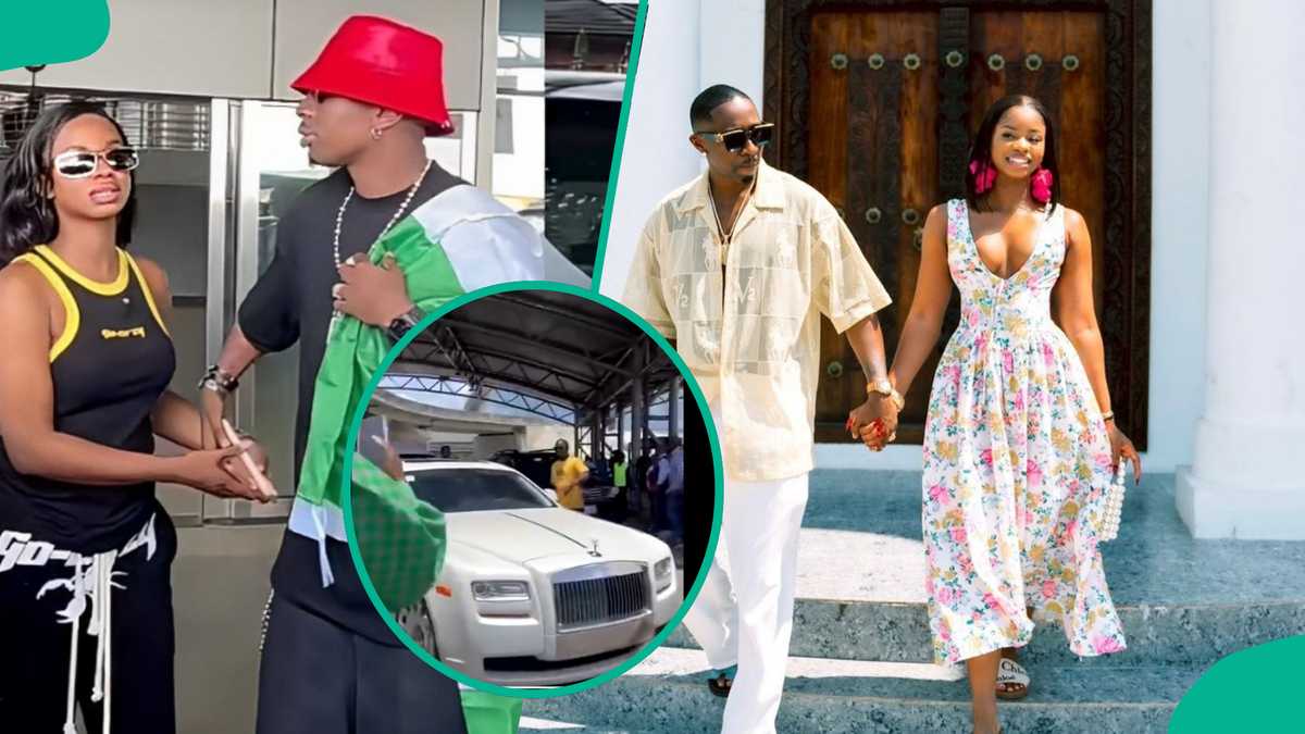 Iyabo Ojos Daughter Priscilla Welcomes Tanzanian Boyfriend to Nigeria in Style, Kisses Him in Video