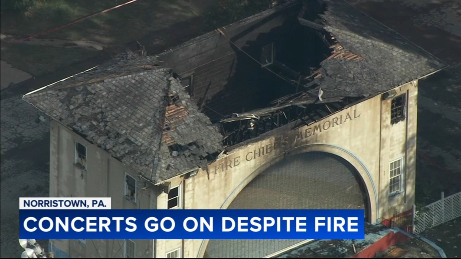 Summer concert goes on after blaze damages Fire Chief’s Memorial Bandshell at Elmwood Park in Norristown [Video]