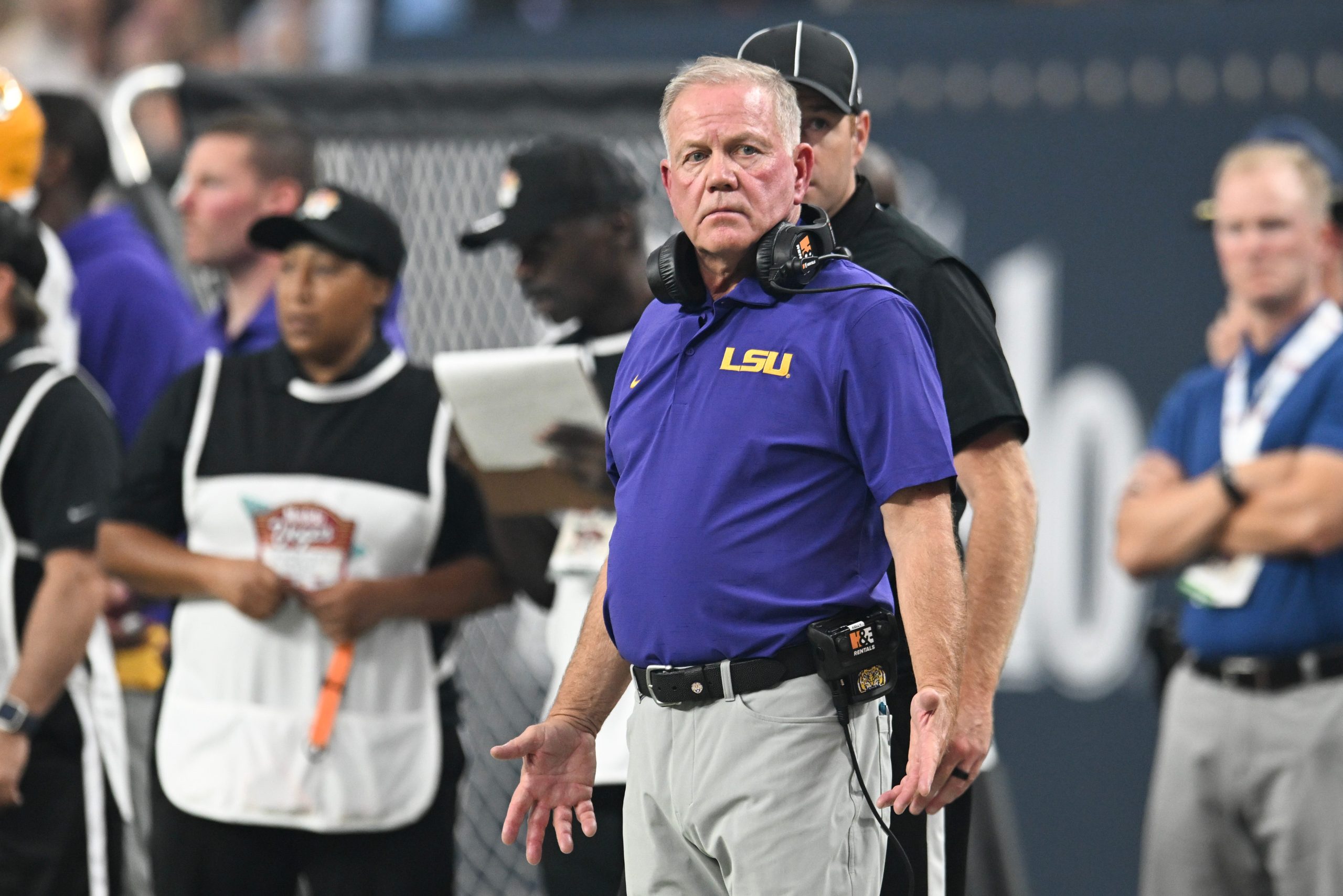 LSU Brian Kelly angry after 5th straight season-opening loss [Video]