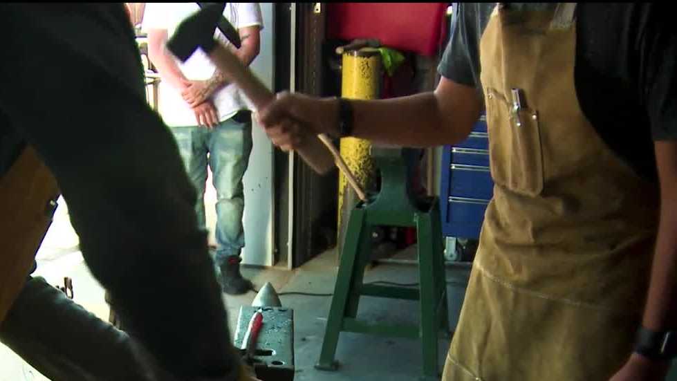 Welding students turn firearms into garden art with guns from police buy-back program [Video]