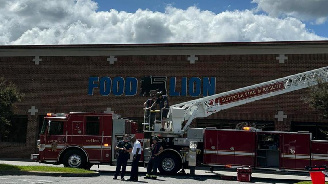 Firefighters respond to Food Lion fire in Suffolk [Video]