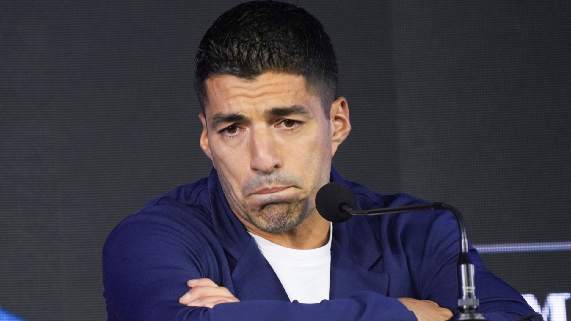 Luis Suarez breaks down in tears as Liverpool and Barcelona legend confirms Uruguay retirement after 17 years [Video]