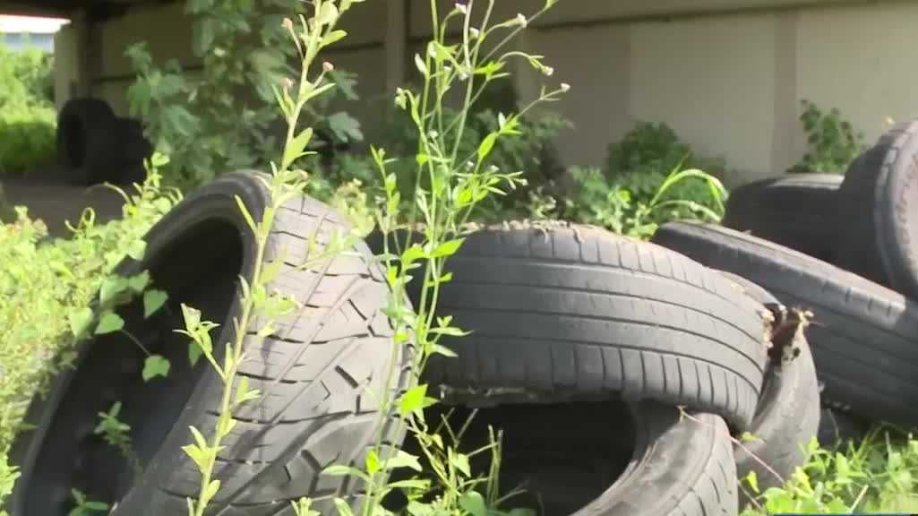 Illegal tire dumping near the I-10 on-ramp becoming a big problem [Video]