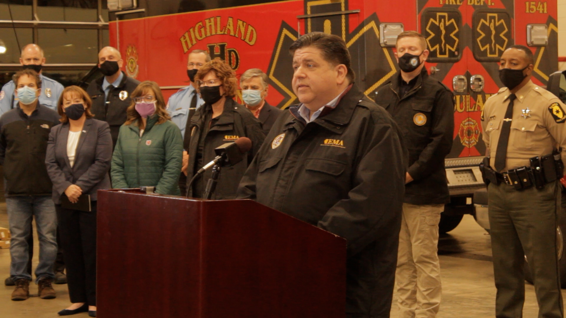 Edwardsville, Governor Pritzker Hold Press Conference Regarding Tornado Impact [Video]