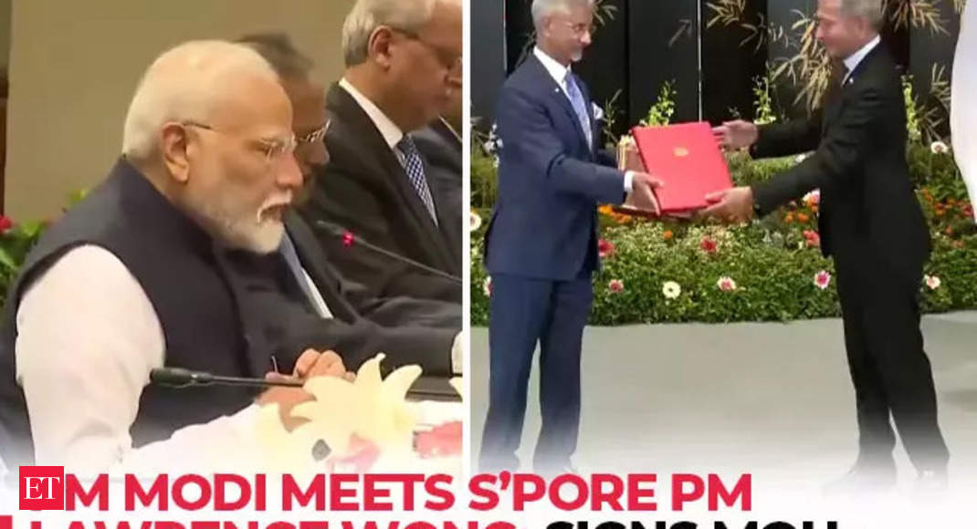 PM Modi meets PM Lawrence Wong, says ‘want to create many Singapores in India’; signs MoUs – The Economic Times Video