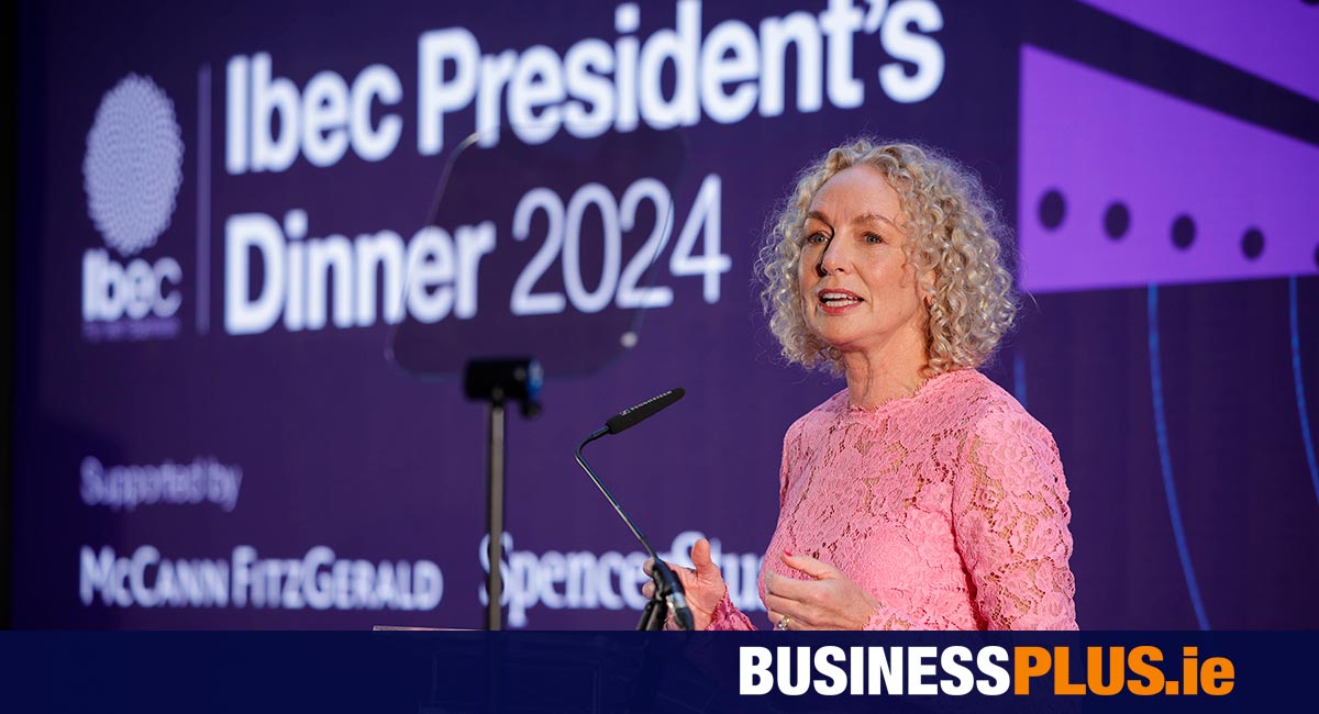 Anne O’Leary lays out the key elements of her tenure at Ibec President’s Dinner [Video]