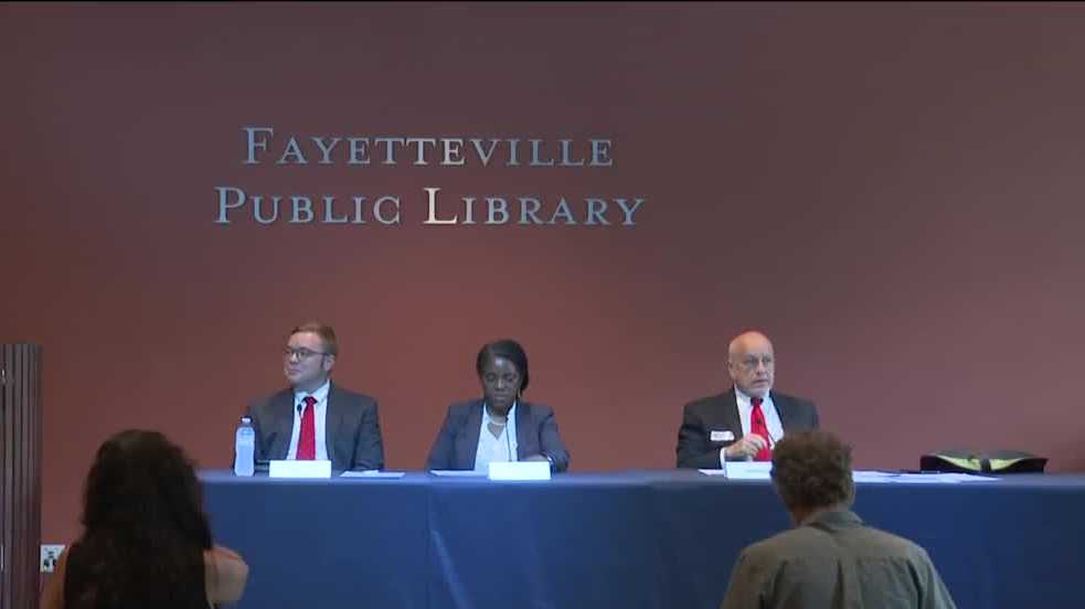 Fayetteville candidates share their views at library forum [Video]