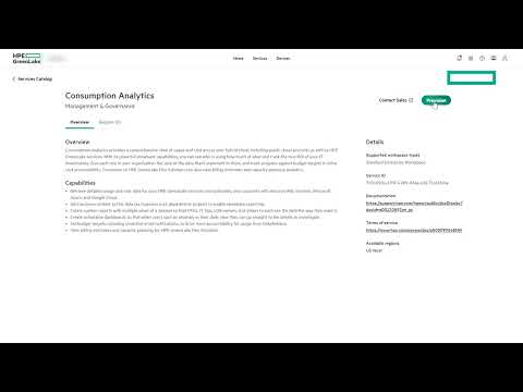 Customer Led Consumption Analytics On-boarding on HPE GreenLake Platform [Video]