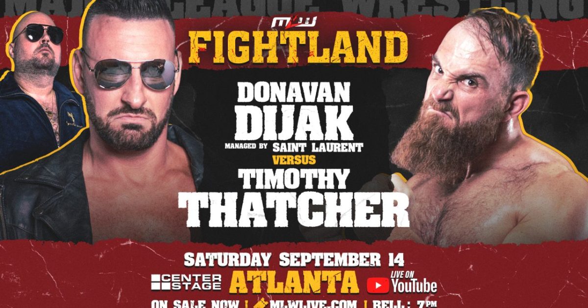 Donovan Dijak To Make MLW In-Ring Debut At Fightland On 9/14 [Video]