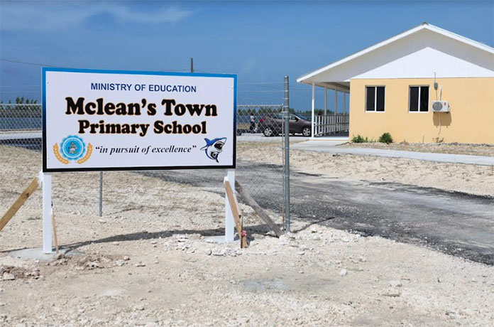 Mcleans Town Primary School Reopens -Re-built after Dorian  Davis Govt on rebuilding REBRANDING MISSION [Video]