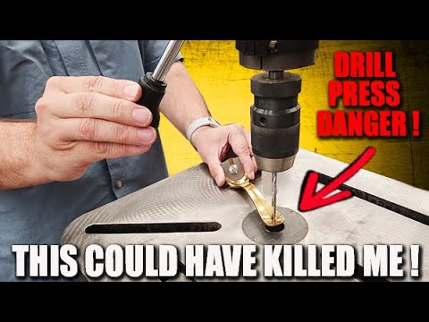 WARNING: Internet drill press trend can SERIOUSLY hurt you! [Video]