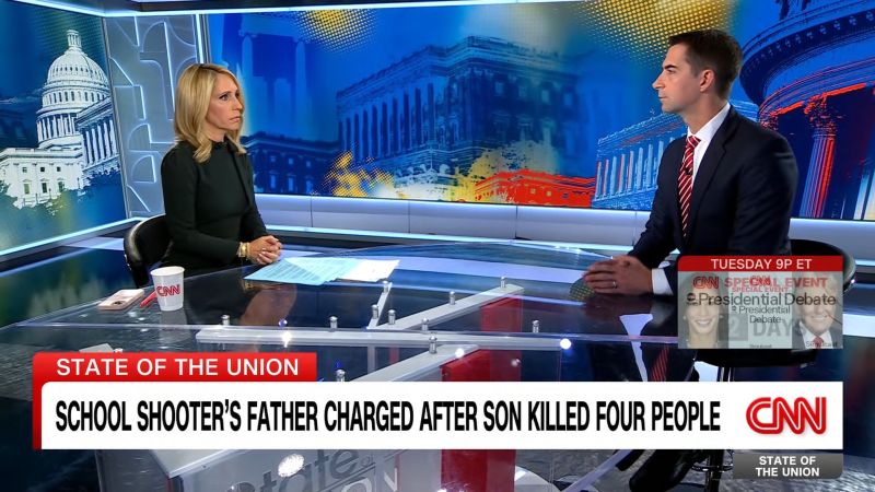 Dana Bash presses Sen. Tom Cotton on Georgia school shooting [Video]