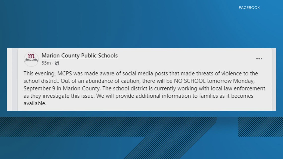 Marion County Public Schools closed Monday after social media threat [Video]