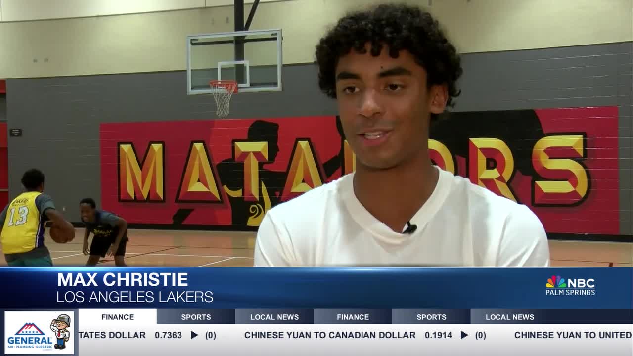 Lakers guard Max Christie visits Palm Springs middle school [Video]