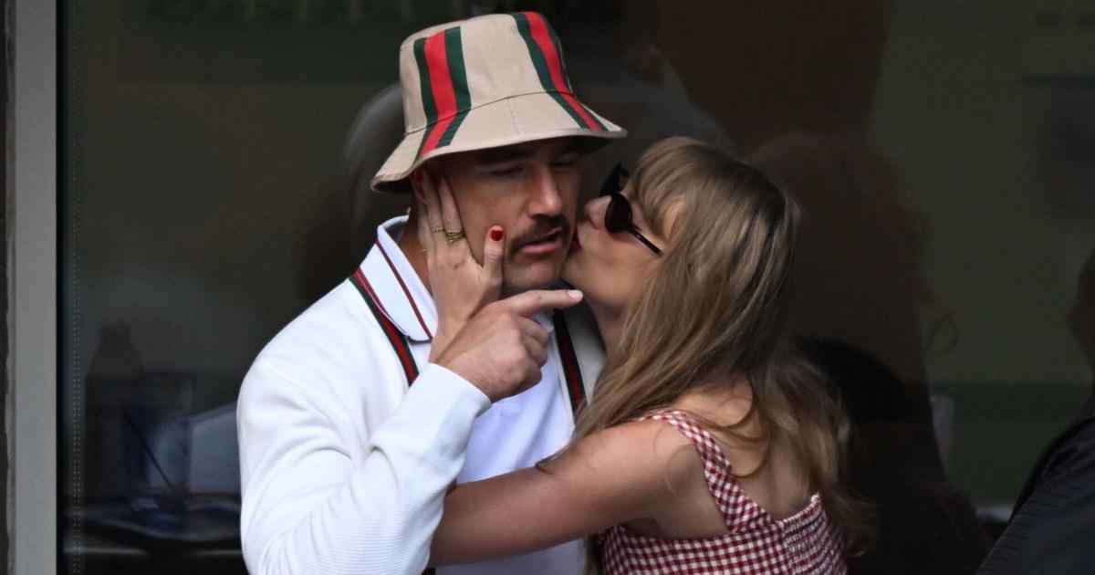 Taylor Swift and Travis Kelce’s intense PDA amid ‘fake contract’ drama [Video]