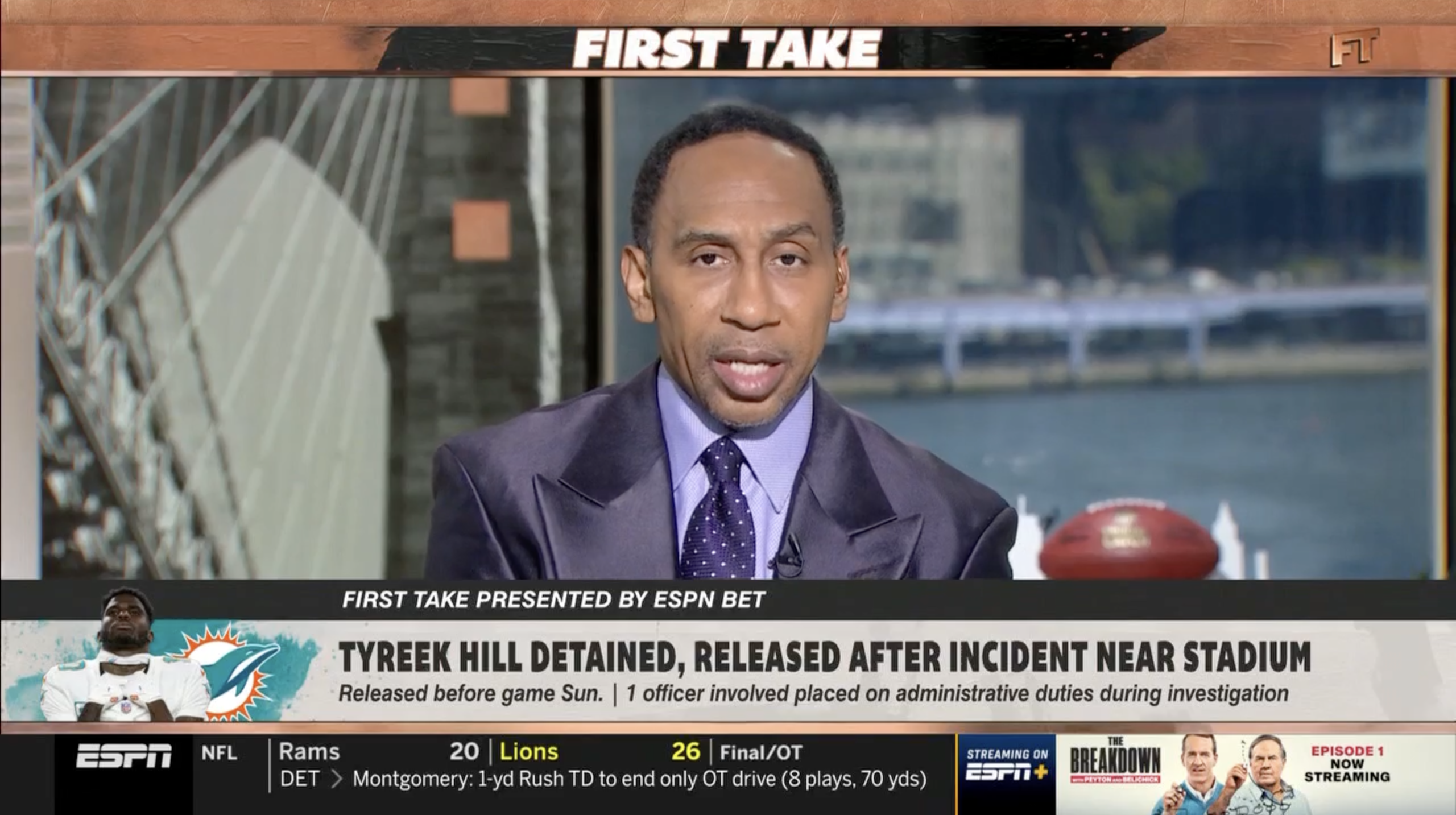 Stephen A. Smith Accuses Cops of “Dehumanizing” Tyreek Hill [Video]